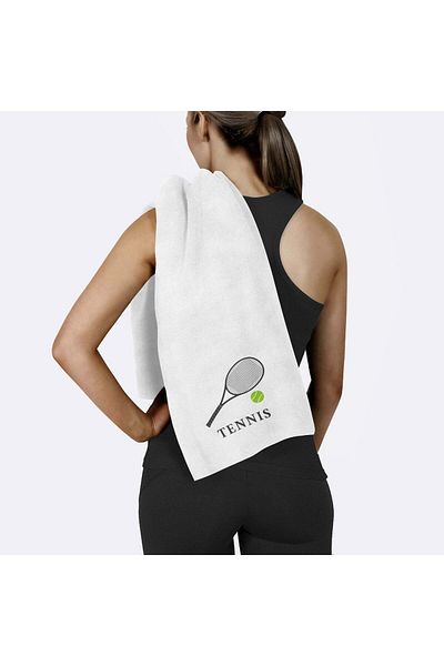 The Lucid Lab Tennis Racket / White Sports Towel