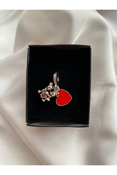 ESİLA Kalpli mickey charm