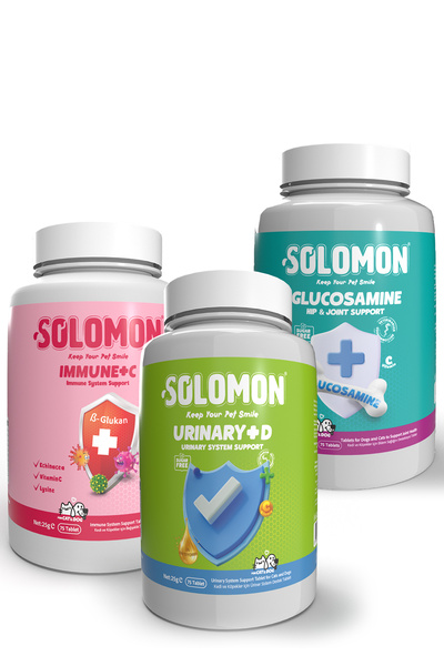 Solomon Süper Bağışıklık Set Kedi Ve Köpek Için Glucosamine Urinary Immune C
