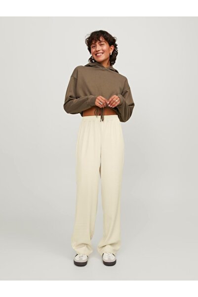 JJXX Yüksek Bel Normal Krem Kadın Pantolon 12200751