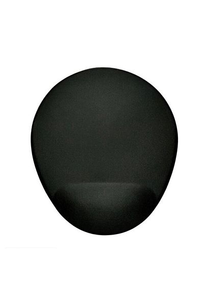 HobiShop Mouse Pad με Στήριγμα Καρπού - Μαύρο Οβάλ Μαξιλάρι Ποντικιού με Βραχιόλι
