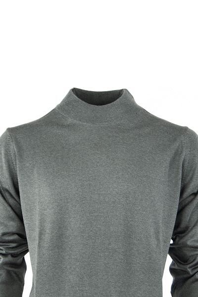 Oppland Men's Seasonal Woolen Knitted Classic Half Turtleneck Sweater Tight Knitted Relaxed Fit Full Fit