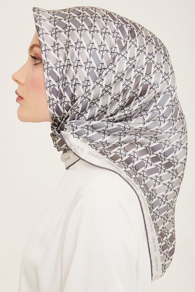 Armine ARMİNE Μεταξωτό Φουλάρι 9144D - Τσίλι