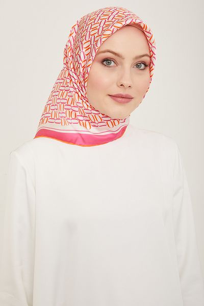 Armine Μεταξωτό Φουλάρι ARMINE 9149D - Τσίλι
