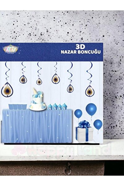 Happyland عين الشر حبة ثلاثية الأبعاد زخرفة السقف عين الشر حبة ديكور Sğs قلاد...
