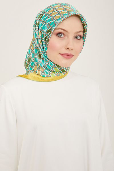 Armine ARMİNE Μεταξωτό Φουλάρι 9144D - Τσίλι