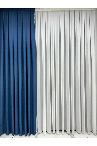 Taç Background Curtain Linen Close Pleat Don't Want Iron Background
