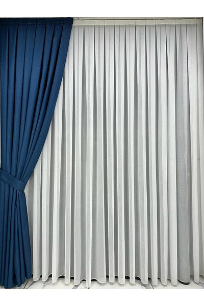 Taç Background Curtain Linen Close Pleat Don't Want Iron Background