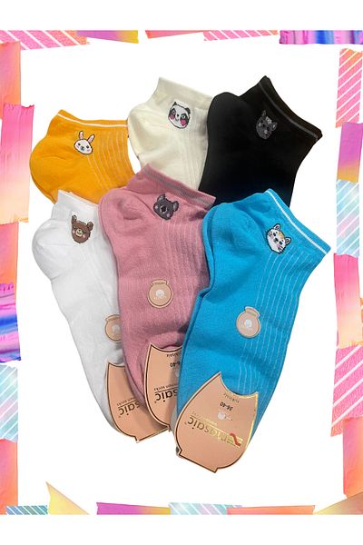 socksbox 12 чифта дамски безшевни бамбукови чорапи с мек аромат/36-40