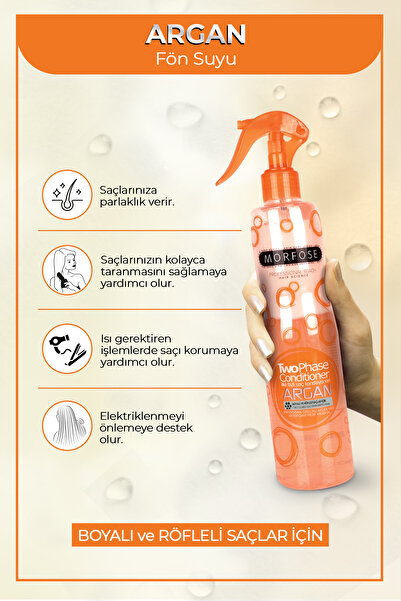 Morfose Argan Içerikli Fön Suyu Turuncu 400 ml