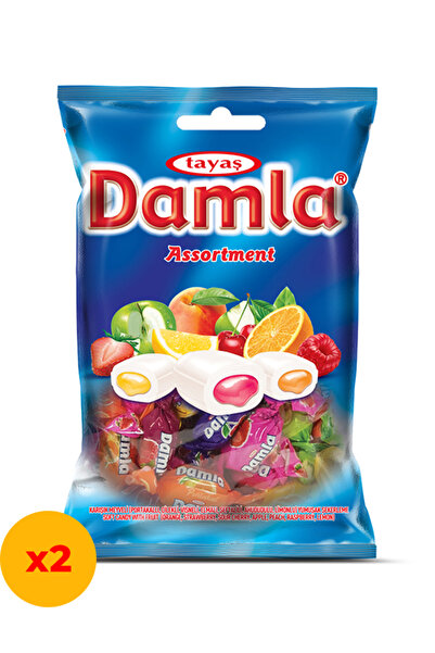 TAYAŞ Tayaş Damla Karışık Meyveli Yumuşak Şeker 500 G x2