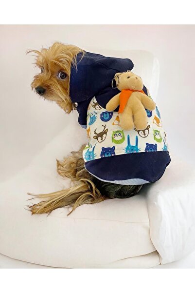 Kemique Teddy Roo Kapşonlu Köpek Sweatshirt Köpek Elbisesi Köpek Kıyafeti