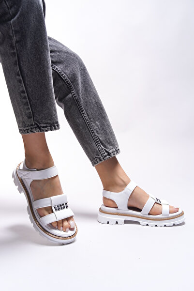 Riccon Derduhn Γυναικεία Σανδάλια0012715 Λευκό