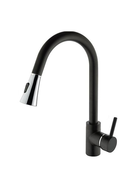 VENİTA Venita Efsun Double Function Spiral Kitchen Faucet Black