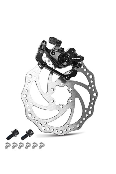 Asroya Bisiklet (ARKA) Mekanik Disk Fren Kaliper Seti Kaliper Rotor (DİSK) 160mm 6 Vidalı