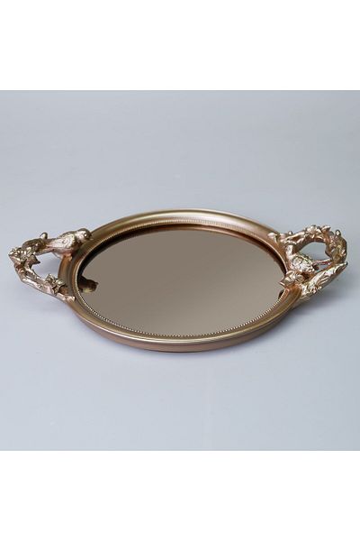 Selim Velina Mirrored Tray Mink