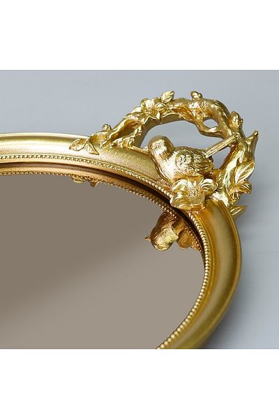 Selim Velina Mirrored Tray Gold