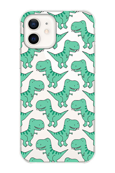 shoptocase iPhone 12 Green Dinosaur Phone Case