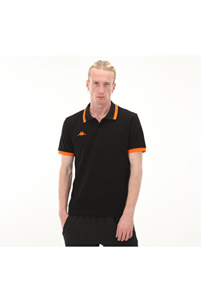Kappa Ανδρικό μπλουζάκι με λογότυπο Kappa Neon 351W46W-T52-C Μαύρο