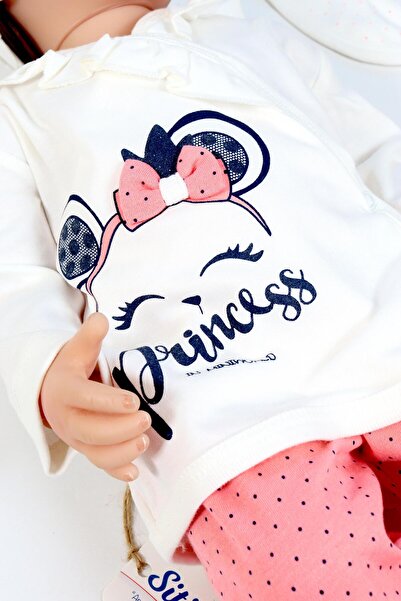 Sitilin Baby Girl 5 Piece Princess Hospital Discharge Set with Bow STL6511