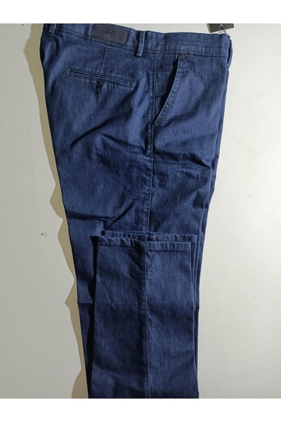 ATLIHAN kagi klasik yan cep kot pantolon