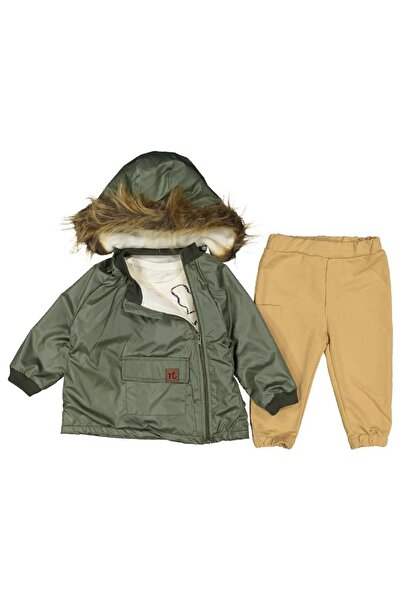 Necix's Erkek Bebek-çocuk 3'lü Kapşonlu Yağmurluklu Takım