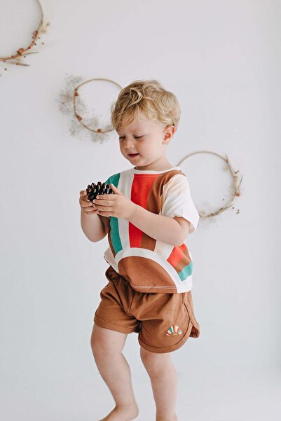 BABYBEK Retro Sun Shorts T-Shirt Set