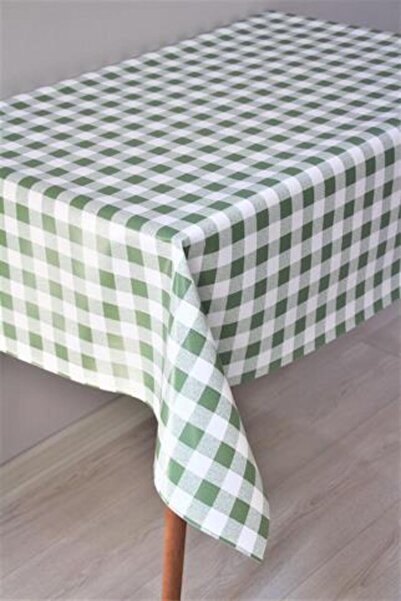 DedeEvTekstil Față de masă din pânză uleioasă, căptușită cu fibre – Gingham –...