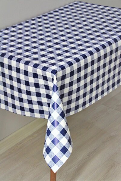 DedeEvTekstil Fiber Lined Wipeable Oilcloth Tablecloth – Gingham - 107-3