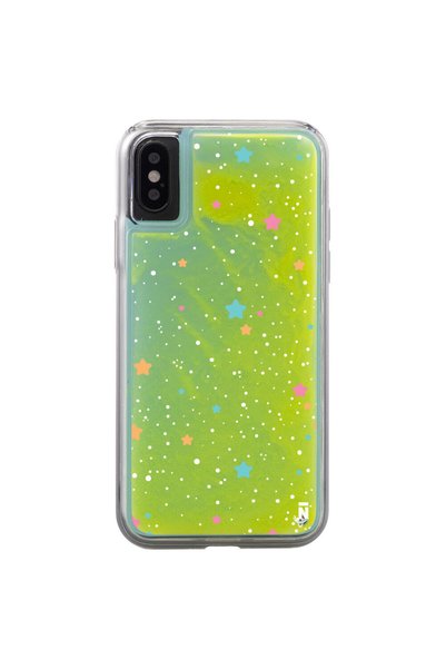 Casen حافظة هاتف ديناميكية لهاتف iPhone X / XS بتصميم نجوم الفضاء باللون الأخ...