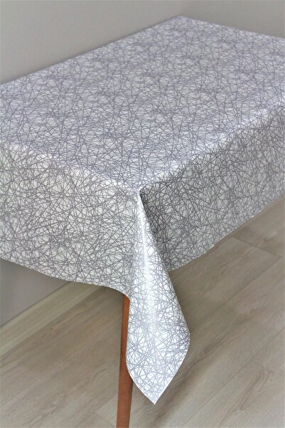 DedeEvTekstil مفرش طاولة من القماش الزيتي PVC مبطن بالألياف 3020-1 Astrçaprazip