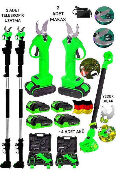 SCHUTZENGER 898RP 4 AKÜLÜ ŞARJLI 2 MAKAS 2 TELESKOPİK  2 METRE UZATMALI  AKÜL...