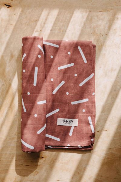 BABYBEK Minimal Cinnamon Muslin Blanket