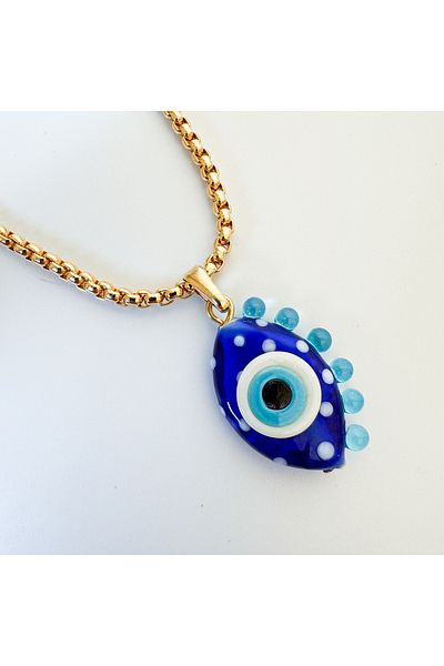 CHARMLUCKY Murano eye evil eye necklace