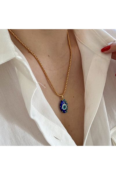 CHARMLUCKY Murano eye evil eye necklace