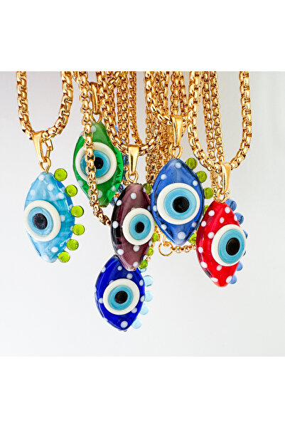 CHARMLUCKY Murano eye evil eye necklace