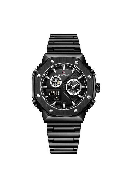 Naviforce Men's Wristwatch Digital & Analog Steel Cord 1942