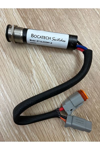 ARDSU مفتاح تشغيل وإيقاف القارب البحري من Bocatech BT15LEDSW1-B 15ADC