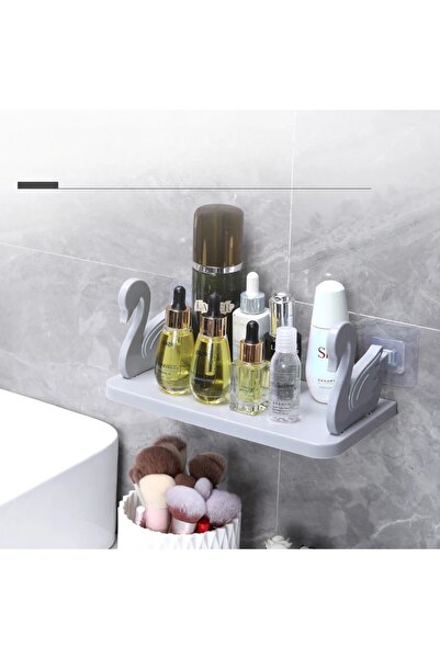 BEYZANA Kuğu Tasarımlı Kendinden Yapışkanlı Raf