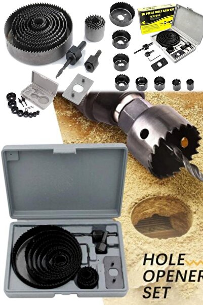 PROXTECH 16 Parça  Panç Matkap Ucu Takımı Alçıpan Tavan Kesme Boyut Daire Set...