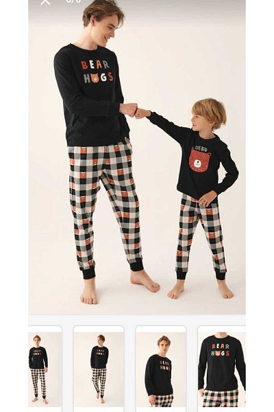 Arnetta FATHER SON PAJAMAS SET, PRICES RANGE TO THE SELECTED SIZE, NEED ATTACHING SEPARATE TO THE BASKET