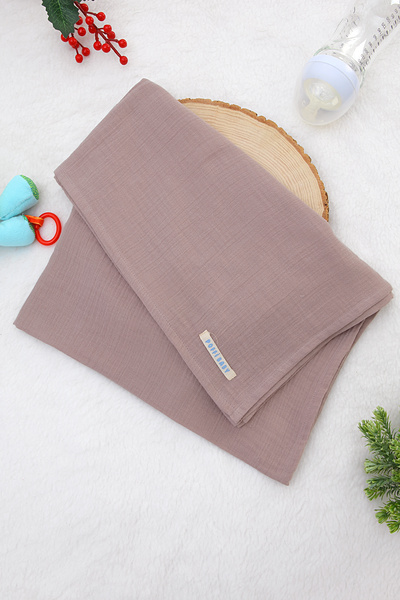 poffibaby Liquid Proof Double Layer Muslin Food and Drool Bib Muslim Cover Set and Mouth Cloth 100% Cotton with Mattresses