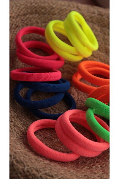 MİNAHOBİ 20' Colorful Women's Rubber Buckle Set