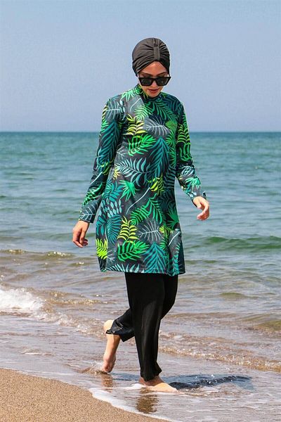 Marina Full Covered Hijab Swimsuit 1968-green