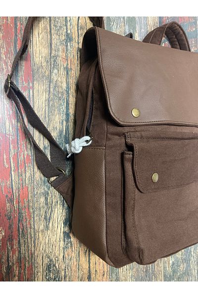 Street Bag Δερμάτινο σακίδιο πλάτης Geronimo με κάλυμμα καθημερινής χρήσης Σχολική τσάντα ταξιδιού για κάμπινγκ