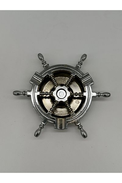 Hon T.m.1st Class Chrome Metal Zamak Rudder Ashtray 320 gr Hotel, cafe, restaurant (KROM)