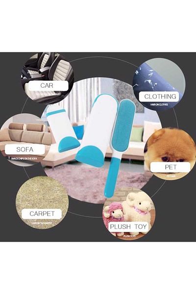 Dalian Home Set of 2 Feather Bristle Collector Comb Collection Comb Cat Dog Brush Dust Cleaner