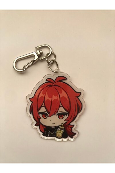 Hara Company Genshin Impact Game Diluc Μπρελόκ παιχνιδιών / Στολίδι για τσάντα