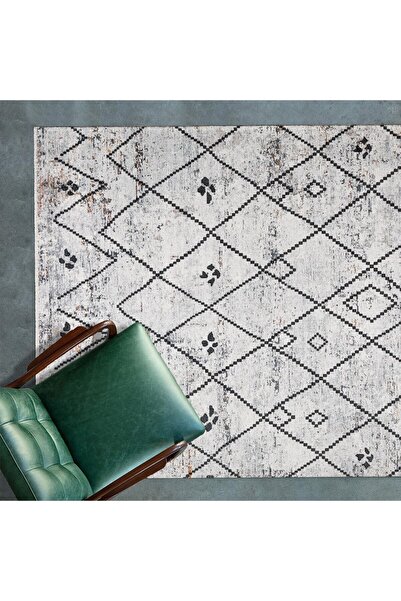 Valery Home Madrid Vl Premium Yıkanabilir Pamuklu Kaymaz Tabanlı Saçaklı Kilim