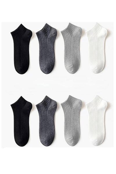 Meguca Socks Комплект унисекс памучни изключително удобни и меки чорапи дерби 8 чифта